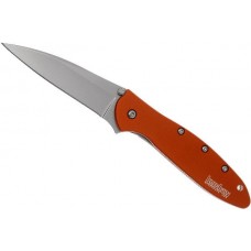 Складной нож Leek - Kershaw 1660OR, сталь Sandvik™ 14C28N, рукоять анодированный алюминий оранжевого цвета