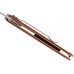 Складной нож Leek - Kershaw 1660OR, сталь Sandvik™ 14C28N, рукоять анодированный алюминий оранжевого цвета