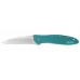 Складной нож Leek - Kershaw 1660TEAL, сталь Sandvik™ 14C28N, рукоять анодированный алюминий бирюзового цвета