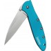 Складной нож Leek - Kershaw 1660TEAL, сталь Sandvik™ 14C28N, рукоять анодированный алюминий бирюзового цвета