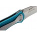 Складной нож Leek - Kershaw 1660TEAL, сталь Sandvik™ 14C28N, рукоять анодированный алюминий бирюзового цвета