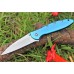 Складной нож Leek - Kershaw 1660TEAL, сталь Sandvik™ 14C28N, рукоять анодированный алюминий бирюзового цвета