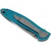 Складной нож Leek - Kershaw 1660TEAL, сталь Sandvik™ 14C28N, рукоять анодированный алюминий бирюзового цвета