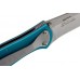 Складной нож Leek - Kershaw 1660TEAL, сталь Sandvik™ 14C28N, рукоять анодированный алюминий бирюзового цвета