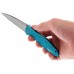 Складной нож Leek - Kershaw 1660TEAL, сталь Sandvik™ 14C28N, рукоять анодированный алюминий бирюзового цвета