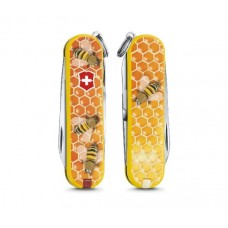 Складной нож Victorinox Classic limited edition 2017 "Honey Bee" (0.6223.L1702) 58мм 7функций