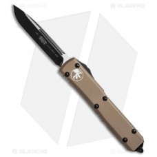 Автоматический выкидной нож Ultratech S/E, Contoured Chassis Tan, 2-Tone Finish Drop Point Elmax