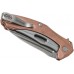 Складной полуавтоматический нож Kershaw Mini Natrix Copper K7006CU, сталь D2, рукоять медь