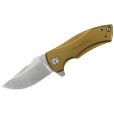 Складной нож Les George Design KVT® Flipper, Gold Anodized Titanium, Limited Time