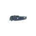 Нож складной KVT® Flipper Rick Hinderer Factory Custom, Two-Tone Black PVD/Satin Finish, Blue Anodized Titanium