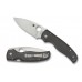 Складной нож Spyderco SHAMAN Sprint Run C229CFP, сталь CPM S90V Satin Plain, рукоять карбон, чёрный