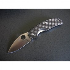 Нож складной Sage 1 - Spyderco 123CFP, сталь Crucible CPM® S30V™ Satin Plain, рукоять карбон/G10, чёрный