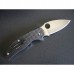 Нож складной Sage 1 - Spyderco 123CFP, сталь Crucible CPM® S30V™ Satin Plain, рукоять карбон/G10, чёрный