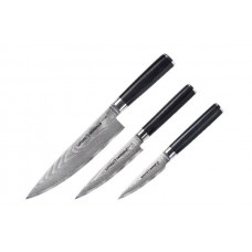 Набор из 3 ножей "Samura DAMASCUS" (10, 21, 85), G-10, дамаск 67 слоев