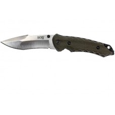 Складной нож Kiku Small - SOG KU1001, сталь AUS-8 Satin Finish, рукоять микарта