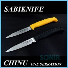 Нож рыболовный G.Sakai Sabi Knife Chinu GS-11477, сталь H1, кратон, желтый