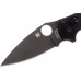 Нож складной Manix 2 Black - Spyderco 101GPBBK2, сталь Crucible CPM® S30V™ Black DLC Plain, рукоять G10, чёрный