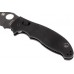 Нож складной Manix 2 Black - Spyderco 101GPBBK2, сталь Crucible CPM® S30V™ Black DLC Plain, рукоять G10, чёрный