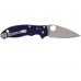 Нож складной Manix 2 Blue Spyderco 101GPDBL2, сталь Crucible CPM® S110V™ Satin Plain, рукоять стеклотекстолит G10, синий