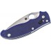 Нож складной Manix 2 Blue Spyderco 101GPDBL2, сталь Crucible CPM® S110V™ Satin Plain, рукоять стеклотекстолит G10, синий