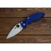 Нож складной Manix 2 Blue Spyderco 101GPDBL2, сталь Crucible CPM® S110V™ Satin Plain, рукоять стеклотекстолит G10, синий