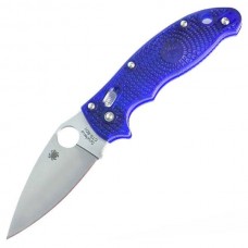 Нож складной Manix 2 Lightweight Blue Spyderco 101PBL2, сталь Carpenter CTS™ - BD1 Alloy Satin Plain, рукоять пластик FRCP, синий