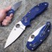 Нож складной Manix 2 Lightweight Blue Spyderco 101PBL2, сталь Carpenter CTS™ - BD1 Alloy Satin Plain, рукоять пластик FRCP, синий