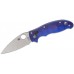 Нож складной Manix 2 Lightweight Blue Spyderco 101PBL2, сталь Carpenter CTS™ - BD1 Alloy Satin Plain, рукоять пластик FRCP, синий