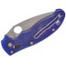 Нож складной Manix 2 Lightweight Blue Spyderco 101PBL2, сталь Carpenter CTS™ - BD1 Alloy Satin Plain, рукоять пластик FRCP, синий