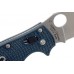 Нож складной Manix 2 Lightweight Dark Blue Spyderco 101PDBL2, сталь Crucible CPM® S110V™ Satin Plain, рукоять пластик FRCP, синий