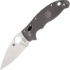 Нож складной Manix 2 Spyderco 101PGY2, сталь Carpenter CTS™ - Maxamet® Micro-Melt® Alloy Satin Plain, рукоять пластик FRCP, серый