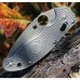 Нож складной Manix 2 Spyderco 101PGY2, сталь Carpenter CTS™ - Maxamet® Micro-Melt® Alloy Satin Plain, рукоять пластик FRCP, серый