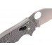 Нож складной Manix 2 Spyderco 101PGY2, сталь Carpenter CTS™ - Maxamet® Micro-Melt® Alloy Satin Plain, рукоять пластик FRCP, серый