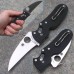 Нож складной P'Kal™ Spyderco 103GP, сталь Crucible CPM® S30V™ Satin P’Kal’s PlainEdge™, рукоять стеклотекстолит G-10, чёрный