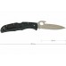 Нож складной Endura Wave Emerson Opener Spyderco 10PGYW, сталь VG-10 Satin Plain, рукоять термопластик FRN, чёрный