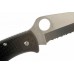 Складной нож Spyderco Endura 4 - 10PSBK, сталь VG-10 Satin Combo, рукоять термопластик FRN, чёрный