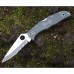 Складной нож Spyderco Endura 4 - 10PSFG, сталь VG-10 Satin Combo, рукоять термопластик FRN зелёная (foliage green)