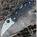 Нож складной Delica 4 Lightweight Spyderco 11FSWCBK, сталь VG-10 Satin Serrated Wharncliffe, рукоять термопластик FRN, чёрный