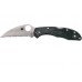 Нож складной Delica 4 Lightweight Spyderco 11FSWCBK, сталь VG-10 Satin Serrated Wharncliffe, рукоять термопластик FRN, чёрный