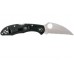 Нож складной Delica 4 Lightweight Spyderco 11FSWCBK, сталь VG-10 Satin Serrated Wharncliffe, рукоять термопластик FRN, чёрный