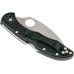 Нож складной Delica 4 Lightweight Spyderco 11FSWCBK, сталь VG-10 Satin Serrated Wharncliffe, рукоять термопластик FRN, чёрный