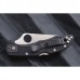 Складной нож Spyderco Delica 4 Flat Ground - 11FPBK, сталь VG-10 Satin Plain, рукоять термопластик FRN, чёрный