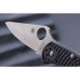 Складной нож Spyderco Delica 4 Flat Ground - 11FPBK, сталь VG-10 Satin Plain, рукоять термопластик FRN, чёрный