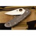 Складной нож Spyderco Delica 4 Flat Ground - 11FPGY, сталь VG-10 Satin Plain, рукоять термопластик FRN, серый