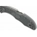 Складной нож Spyderco Delica 4 Flat Ground - 11FPGY, сталь VG-10 Satin Plain, рукоять термопластик FRN, серый