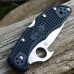 Нож складной Delica 4 Emerson Wave Opener® Spyderco 11PGYW, сталь VG-10 Satin Plain, рукоять FRN, чёрный