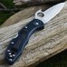 Нож складной Delica 4 Emerson Wave Opener® Spyderco 11PGYW, сталь VG-10 Satin Plain, рукоять FRN, чёрный