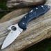 Нож складной Delica 4 Emerson Wave Opener® Spyderco 11PGYW, сталь VG-10 Satin Plain, рукоять FRN, чёрный