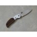 Нож складной Sage 4 Ironwood & Titanium Spyderco 123WDP, сталь Crucible CPM® S30V™ Satin Plain, рукоять титан/дерево