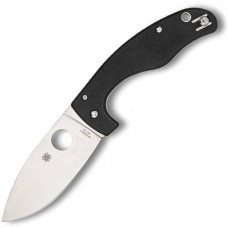 Нож складной Junior - Spyderco 150GP, сталь VG-10 Satin Plain, рукоять стеклотекстолит G10, чёрный